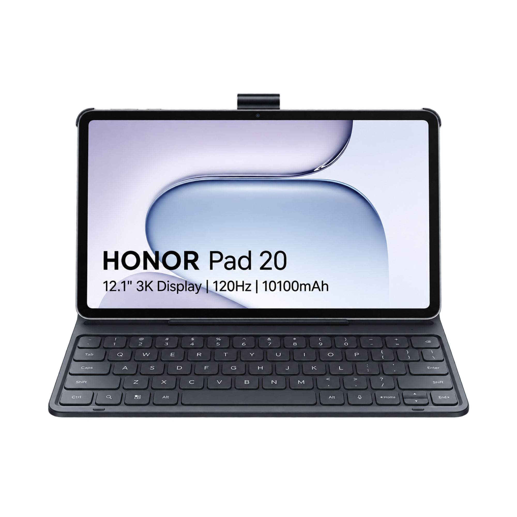 HONOR Pad 20 12.1" 3K LCD 120Hz Snapdragon 7 Gen3 8GB RAM 256GB Storage Wi-Fi MagicOS10 Tablet with Bluetooth Keyboard - Gray