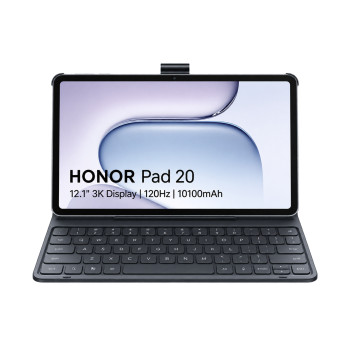 HONOR Pad 20 12.1" 3K LCD 120Hz Snapdragon 7 Gen3 8GB RAM 256GB Storage Wi-Fi MagicOS10 Tablet with Bluetooth Keyboard - Gray