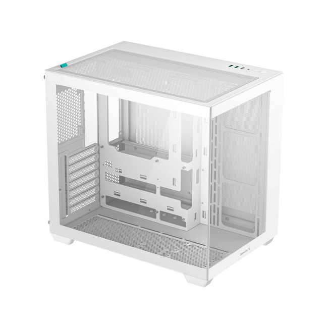 DeepCool CB530 WH Mid Tower Tempered Glass ATX Gaming PC Case - White
