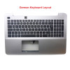 ASUS Upper Keyboard Cover and German keyboard for X Series X555LD Without Touchpad, Silver - 90NB0622-R31UK0