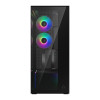 Arctic Xtender ARGB Mirror Tempered Glass w/ Vertical Mount Mid Tower PC Case - Black