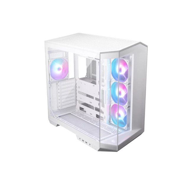 MSI MAG PANO 100R PZ Mid Tower Tempered Glass ATX Gaming PC Case - White
