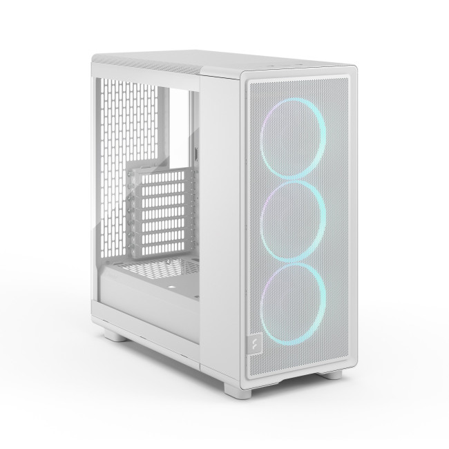 Fractal Design Epoch ATX Mid Tower Gaming PC Case - White TG RGB Clear
