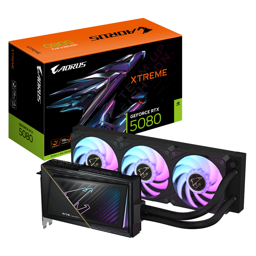 GIGABYTE GeForce RTX 5080 AORUS XTREME WATERFORCE 16GB Graphics Card