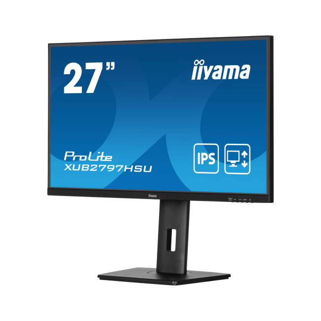 iiyama ProLite XUB2797HSU 27" IPS Full HD 100Hz Height Adjustable Monitor with 5 Year warranty