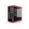 HYTE Y40 Mid Tower Panoramic Tempered Glass Gaming Case - Red & Black