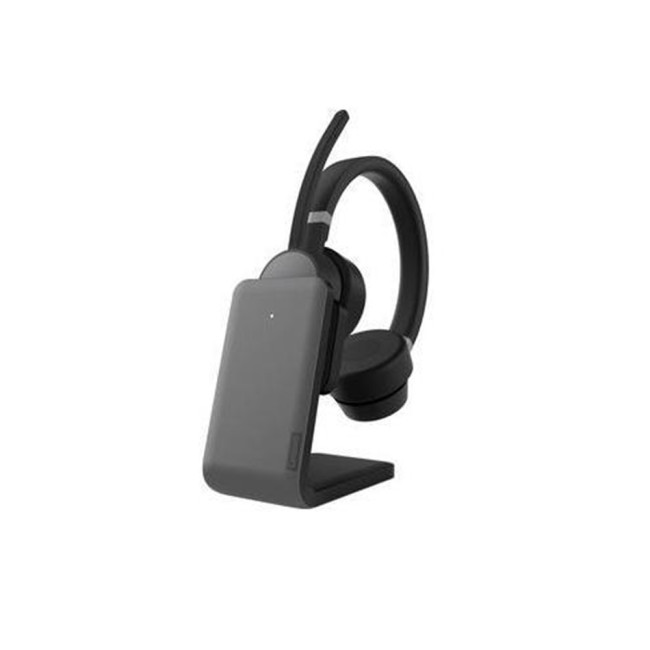 Refurbished Lenovo Go Wireless On-Ear ANC Headset Active Noise Cancelling USB Type-C Bluetooth - Black