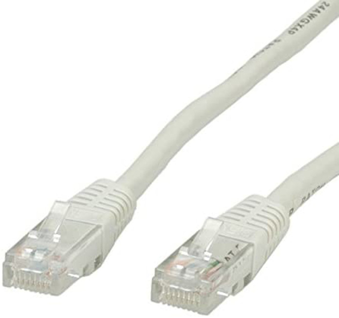 VALUE 1M Cat 5e UTP Patch Cord Cable (Class D), High Speed RJ45 Lead, Grey - 21.99.0501