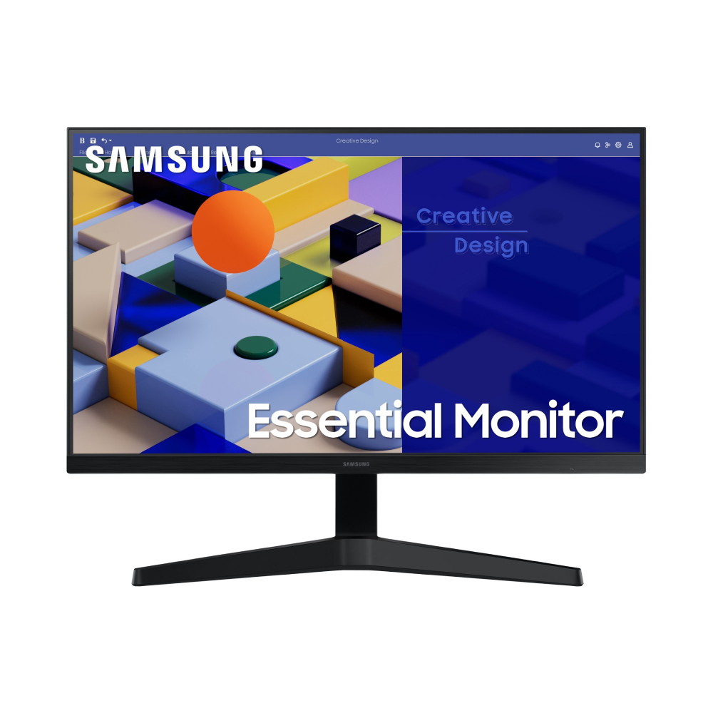Samsung Black Essential Ls24c310eauxxu Inch 1920 X 1080 Full Hd Ips Led 75 Hz 5 Ms Flat Monitor Size 24