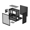 DeepCool CH370 Tempered Glass MicroATX Gaming PC Case with 1 x Fan - Black