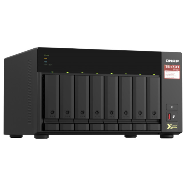 QNAP TS-873A-8G AMD Ryzen V1500B 8GB 8 Bay NAS Tower Servers