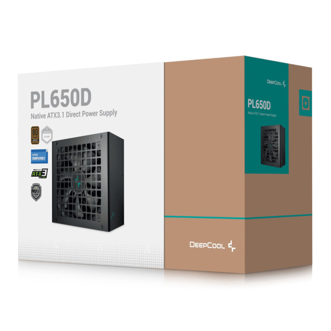 DeepCool PL650D 650W ATX 3.1 80 PLUS Bronze PSU Power Supply