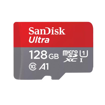 SanDisk Ultra 128GB microSDXC Memory Card - Red