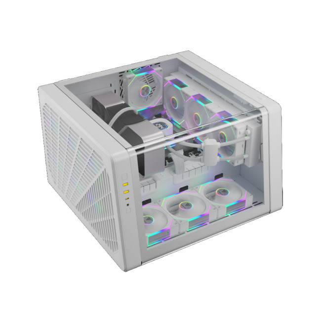 Gamdias NESO P1 PRO Tempered Glass Full Tower Gaming PC Case - White