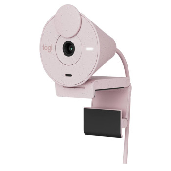 Logitech BRIO 300 Full HD 1080p USB Type-C Noise-reducing Mic Webcam - Rose