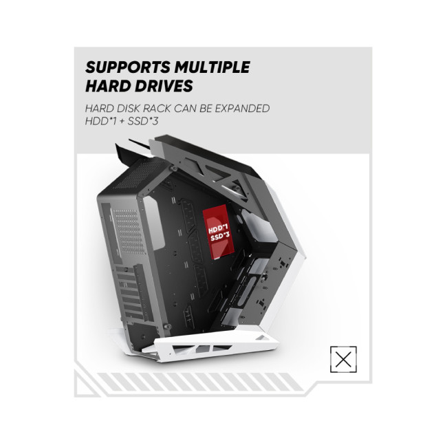 1st Player ZX8 RGB Tempared Glass Mid Tower Gaming PC Case