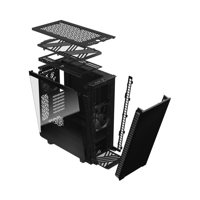 Fractal Define 7 Compact Mid Tower ATX Gaming PC Case - Black