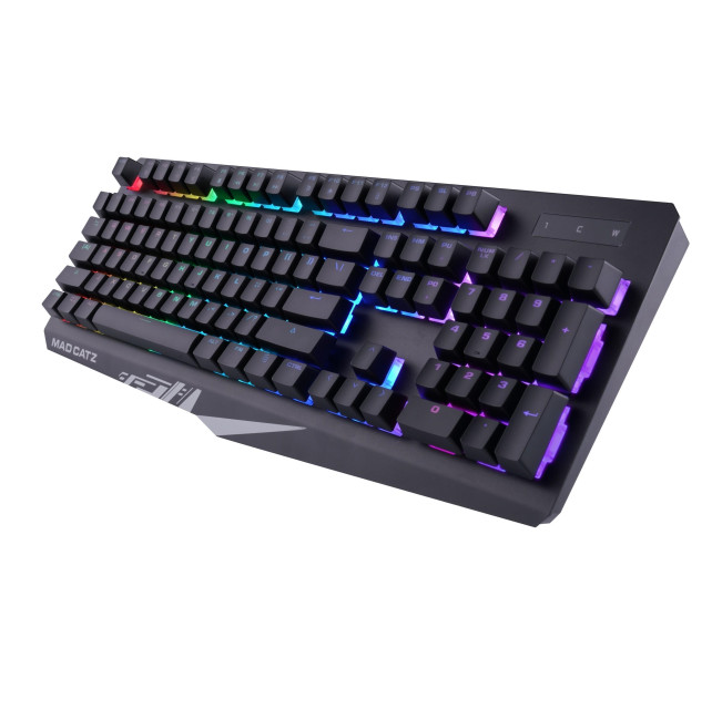 Mad Catz S.T.R.I.K.E. 2 Membrane RGB Gaming Keyboard -  9 Variants of RGB Lights