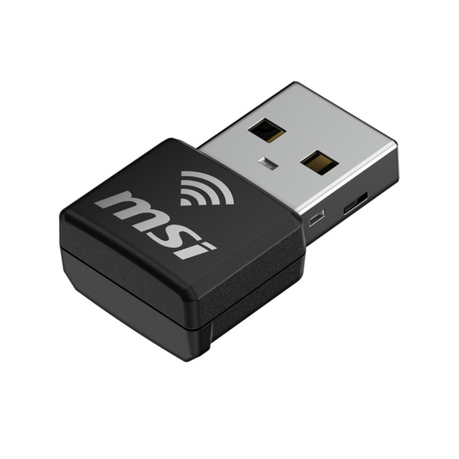 MSI AX 1800 Nano USB Adapter 1201 Mbps Wi-Fi 6 Black