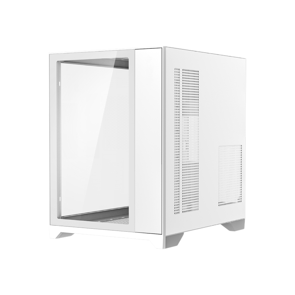 GameMax Infinity Mini microATX PC White Gaming Case PC Case - White