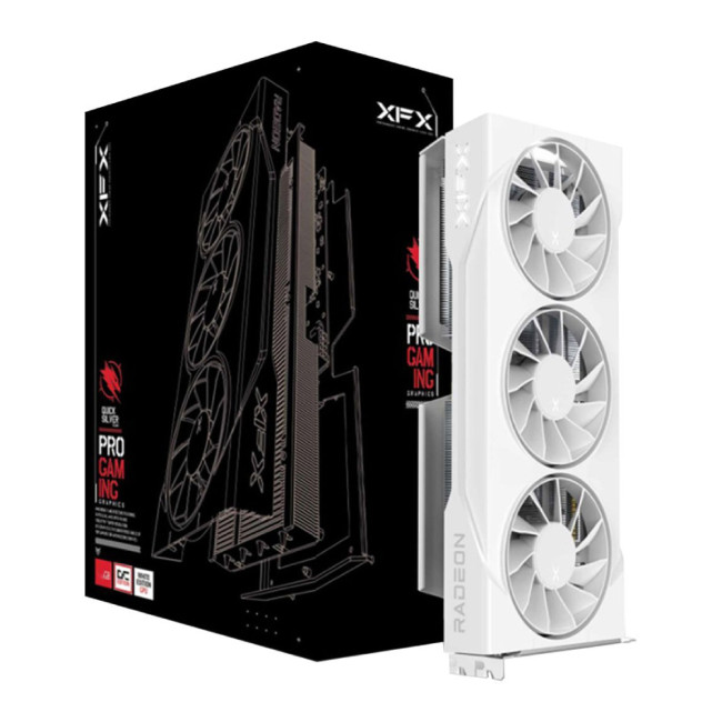 XFX Radeon RX 9060 XT SWIFT Gaming 16GB OC Graphics Card - White