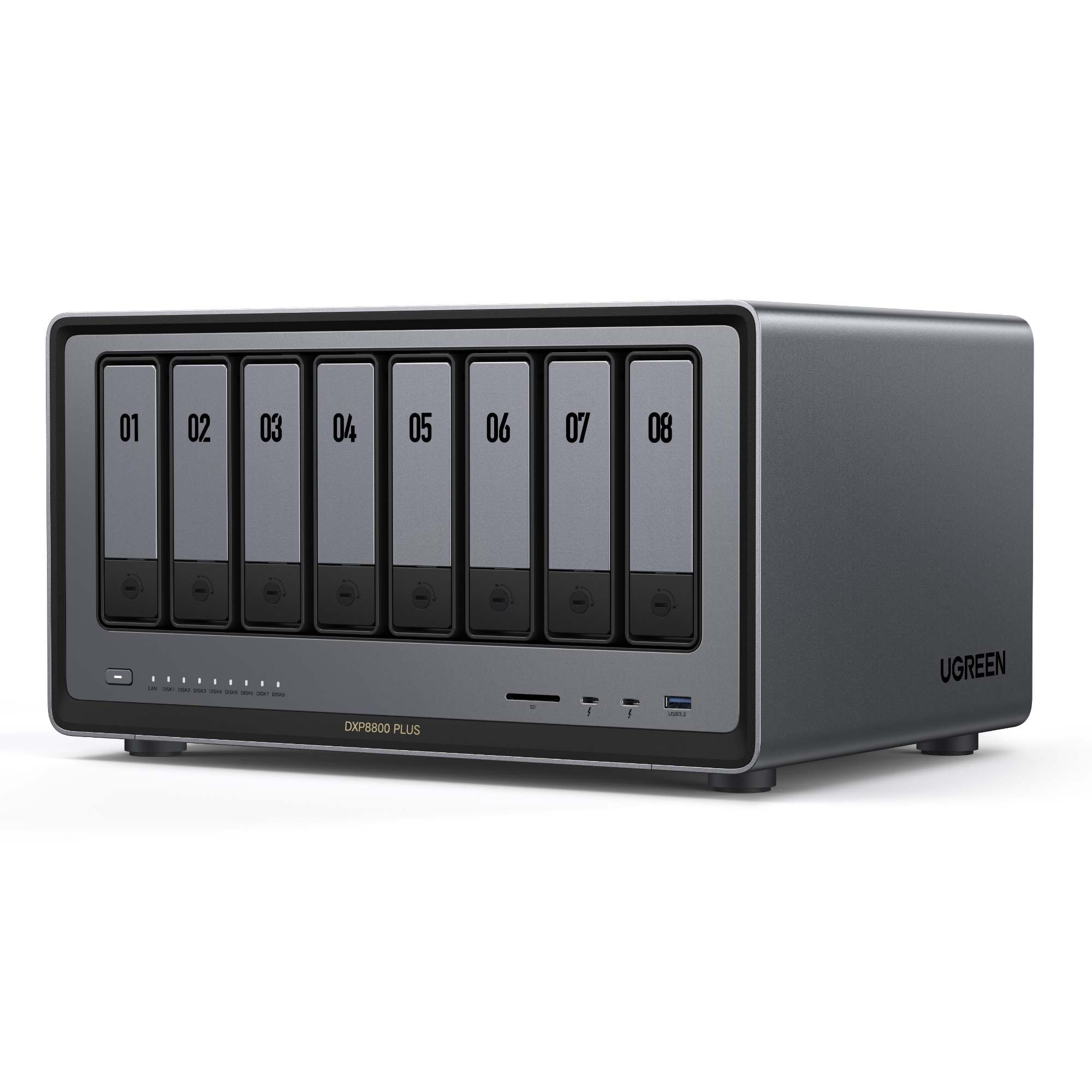 Ugreen Black Nasync Dxp8800 Plus 8-Bay-Nas (Diskless)