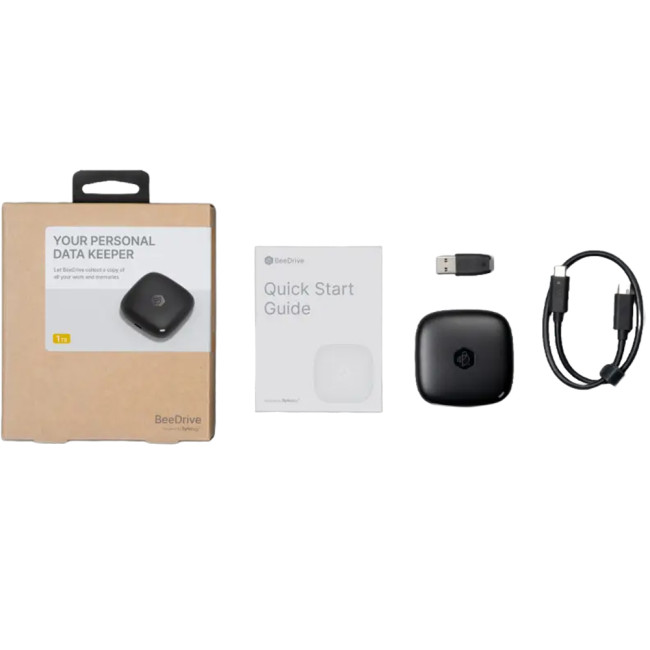 Synology BeeDrive 1TB 2.5" USB Type-C External SSD - Black