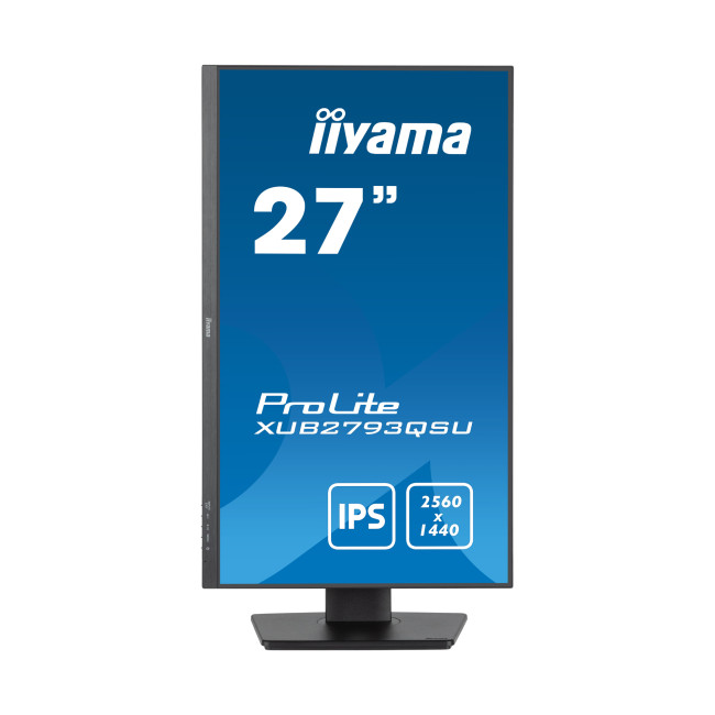 iiyama ProLite XUB2793QSU 27" IPS Quad HD 100Hz Height Adjustable Monitor with Speakers