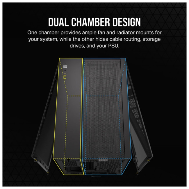 Corsair 2500X MicroATX TG ATX Gaming Case - Black