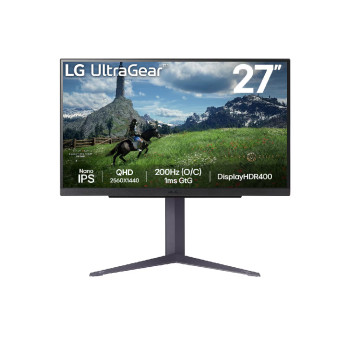 LG Ultragear 27GS85Q-B.AEK 27" 2560 x 1440 180Hz (O/C 200Hz) Quad HD Nano IPS 180Hz 1ms Gaming Monitor