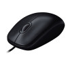 Logitech M90 Wired Ambidextrous USB Mouse Black - 910-001793