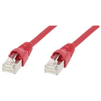 Telegartner S/FTP Cat 6A Patch Cable, 3 meter, Male to Male RJ45 Connector, Red