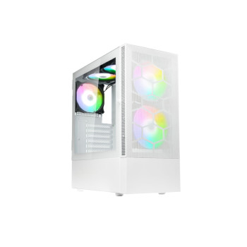 Kolink Observatory MX Mesh ARGB  Midi Tower Gaming ATX PC Case - White
