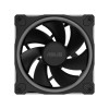 ASUS Prime MR120 ARGB 120mm Reverse PC Fan - Black