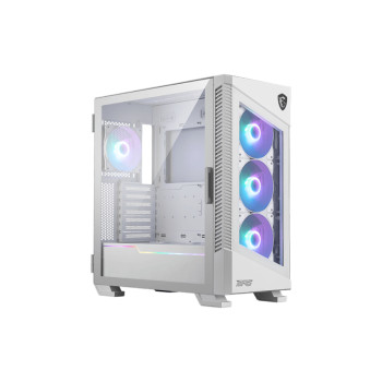MSI MPG VELOX 100R Mid Tower ATX Tempered Glass Gaming PC Case - White