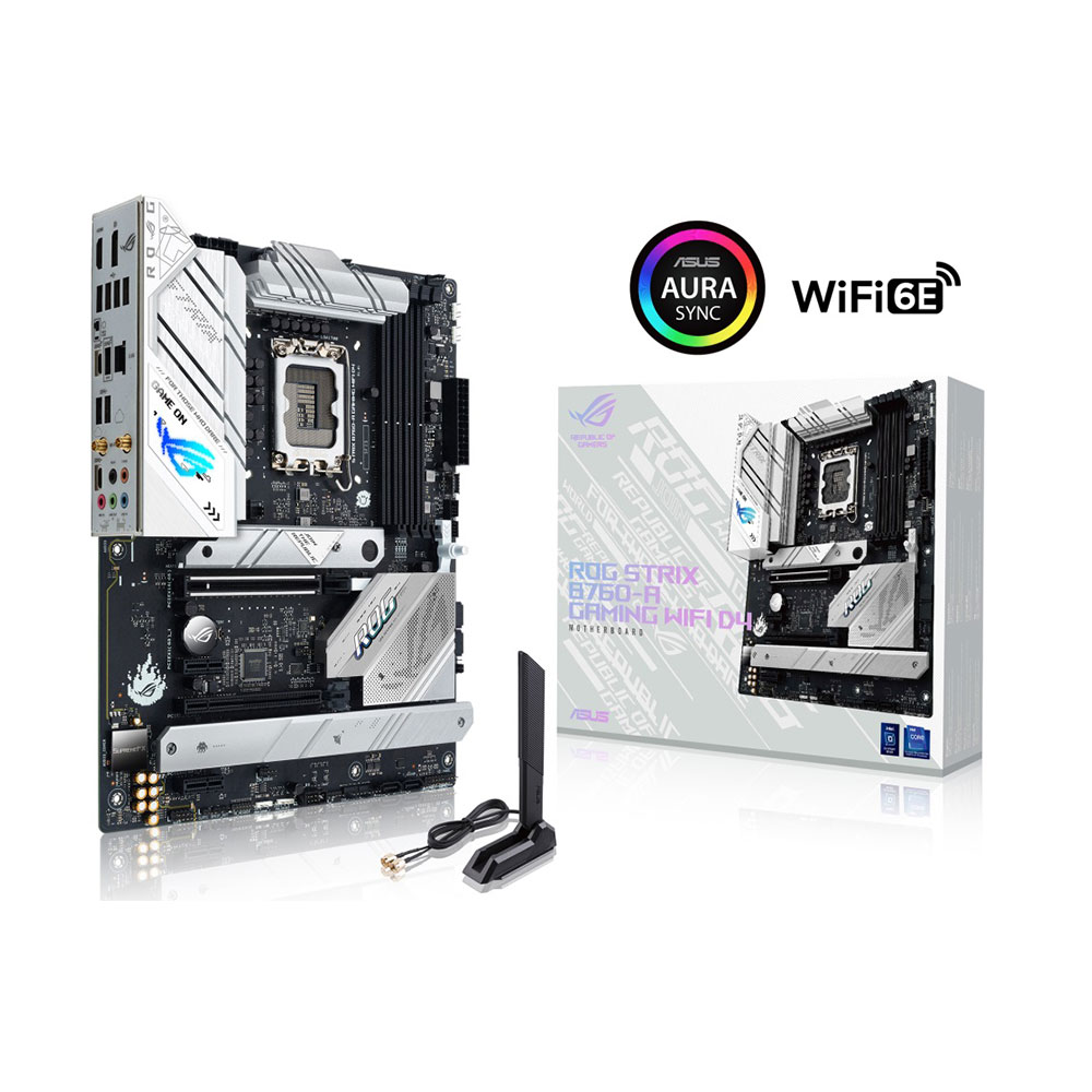 ASUS ROG Strix B760-A Gaming WiFi D4 Intel B760 LGA 1700 ATX Wi-Fi 6E Motherboard - 90MB1DD0-M1EAY0