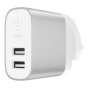 Belkin Boost Charge 2 - Port Home Charger - 24 W Multi-USB Charger for iPhone XS
