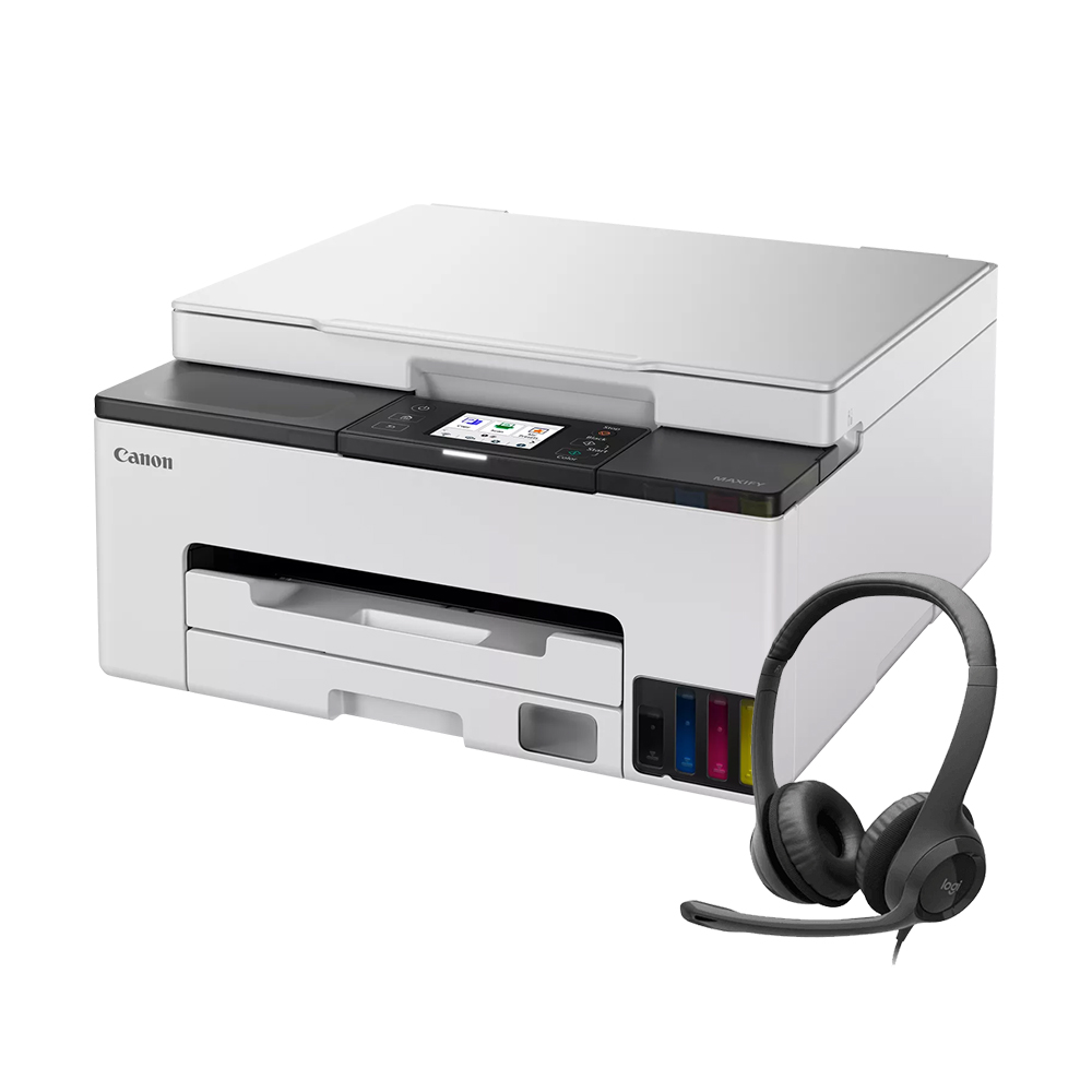 Canon White Maxify Gx1050 A4 Wireless 3-In-One Refillable Inkjet Printer