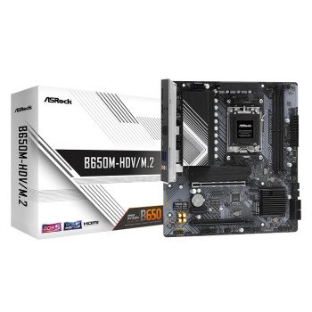 Asrock B650M-HDV/M.2 DDR5 Micro-ATX Socket AM5 Motherboard