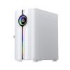 1st Player IS3-BK ARGB Tempered Glass Mid Tower Gaming Case - White