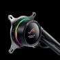 ASUS ROG Ryuo 240 all-in-one liquid CPU cooler with color OLED, Aura Sync RGB