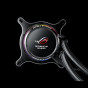 ASUS ROG Ryuo 240 all-in-one liquid CPU cooler with color OLED, Aura Sync RGB