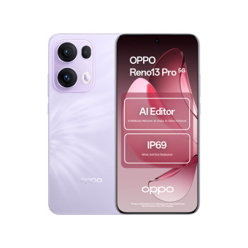 OPPO Reno13 Pro 5G MediaTek Dimensity 8350 12GB RAM 512GB ROM 6.83" AMOLED Smartphone - Plume Purple