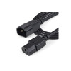 StarTech PXT1001M 1m Power Cord C14 to C13 Connectors Power Cable - Black