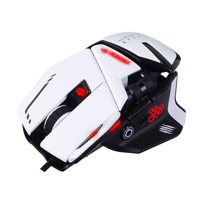 Mad Catz rat 6+ Optical USB Gaming Mouse - White