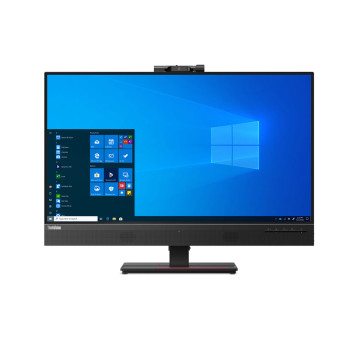 Lenovo ThinkVision T27hv-20 27" 2K Quad HD IPS 60Hz 4ms USB-C Docking Height Adjustable Conferencing Monitor with Speakers and Camera