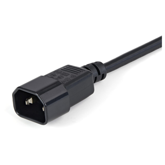 StarTech PXT1001M 1m Power Cord C14 to C13 Connectors Power Cable - Black
