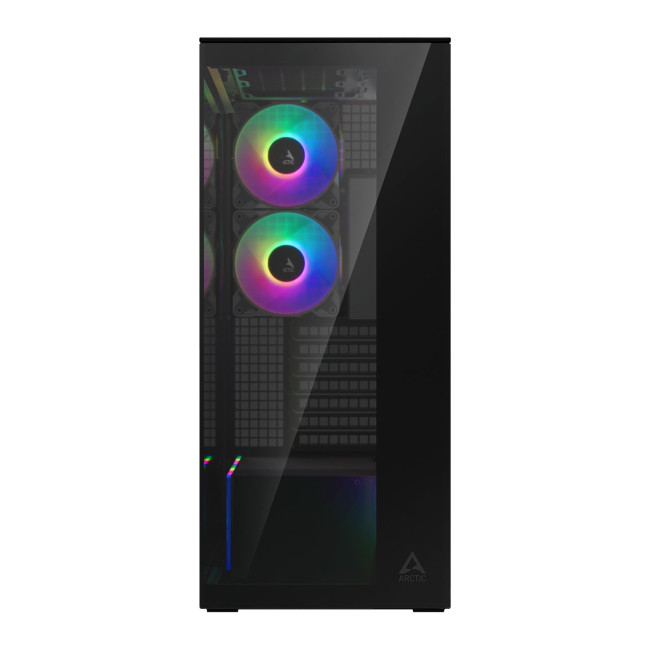 Arctic Xtender ARGB Mirror Tempered Glass Mid Tower PC Case - Black