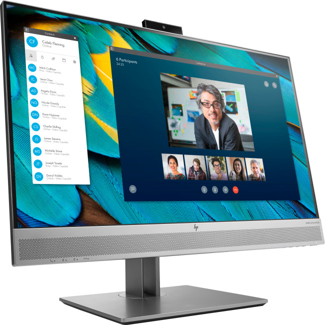 HP EliteDisplay E243m 23.8" FHD Widescreen LED Monitor Aspect Ratio 16:9 USB HDMI VGA DP Response time 5 ms