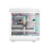 GameMax Hype ATX RGB Tempered Glass Mid Tower Gaming PC Case - White